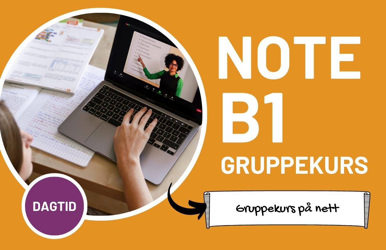 B1 nettbasert gruppekurs (Dagtid)