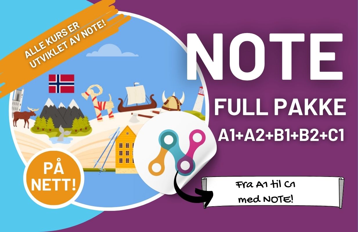 NOTE A1-C1 NORSKKURS - FULL PAKKE