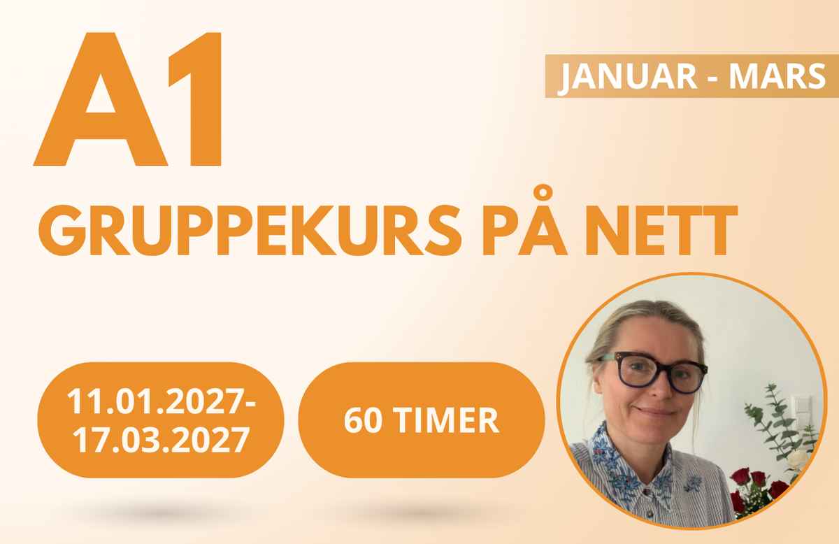 A1 nettbasert gruppekurs (JANUAR-MARS)