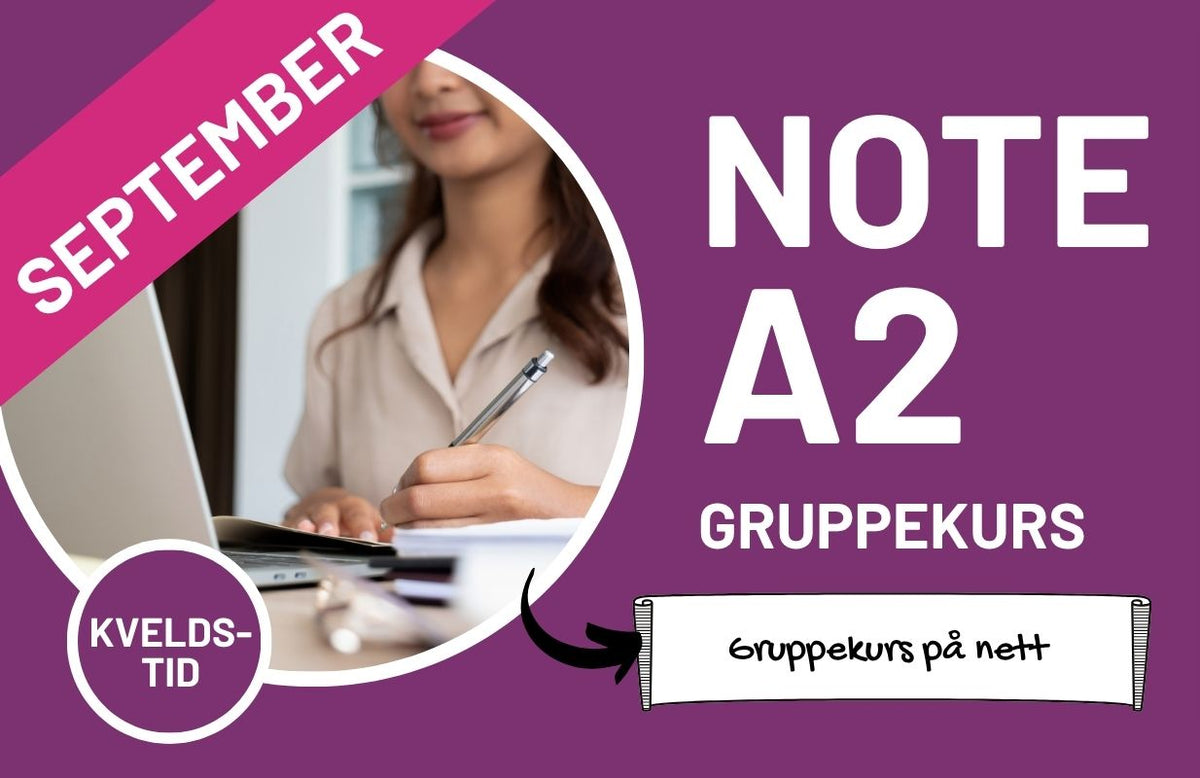 A2 nettbasert gruppekurs (60 timer)