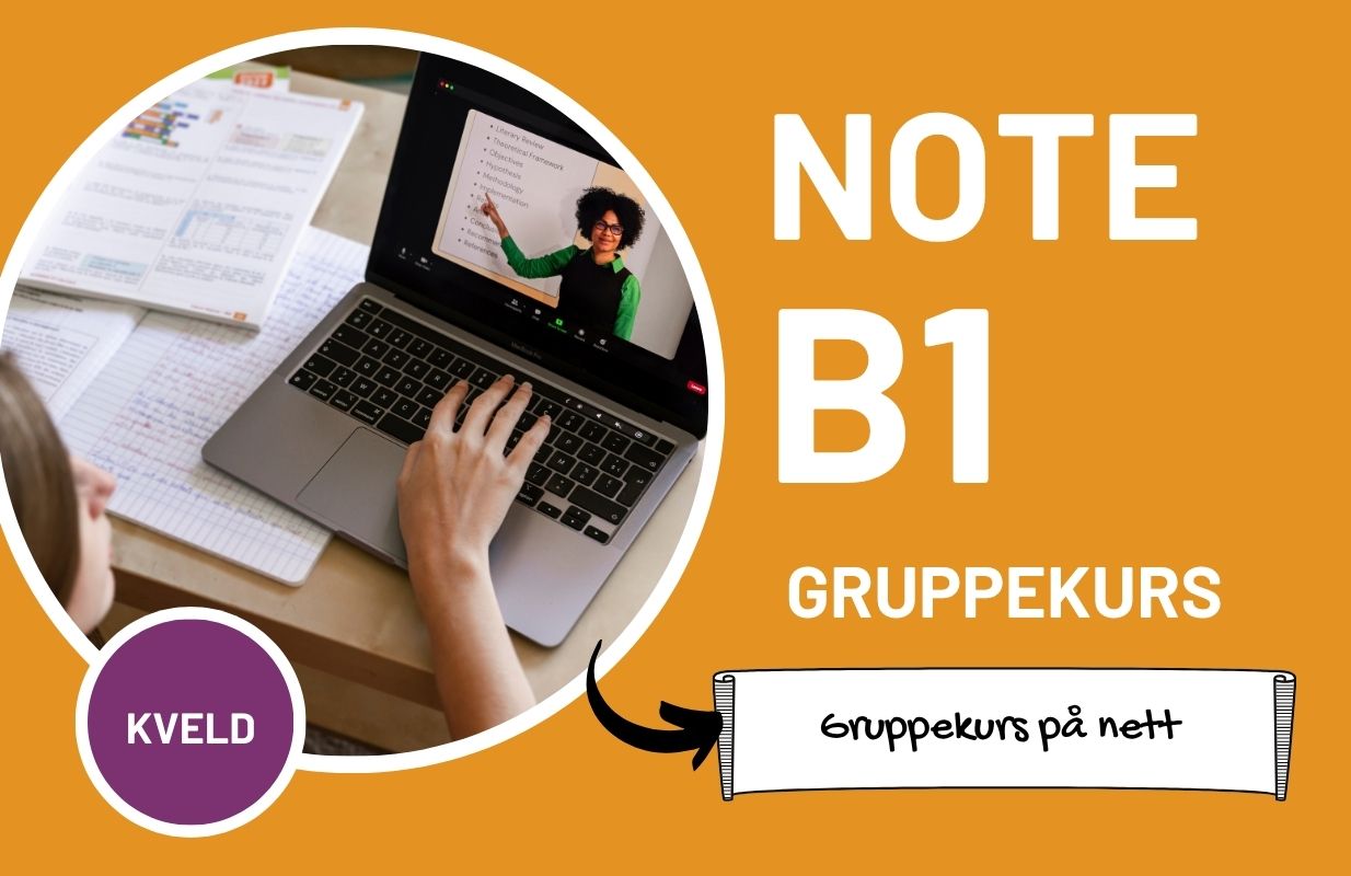 B1 nettbasert gruppekurs (Kveld)