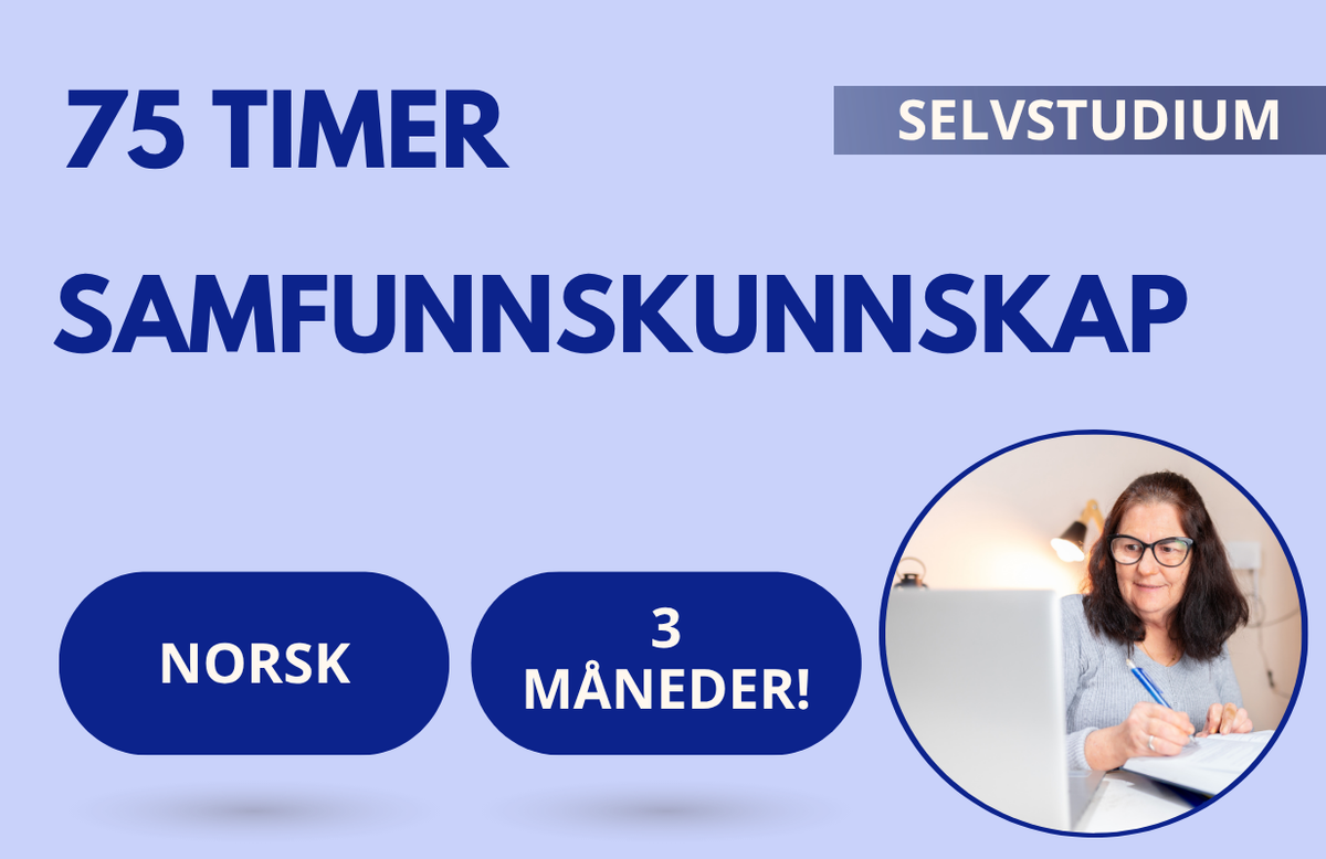 Samfunnskunnskap 75 timer (Norsk)