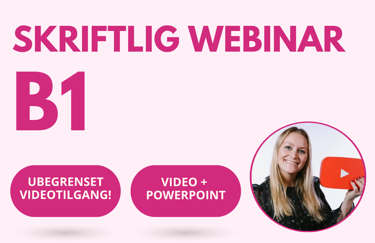 B1 skriftlig webinar FILM