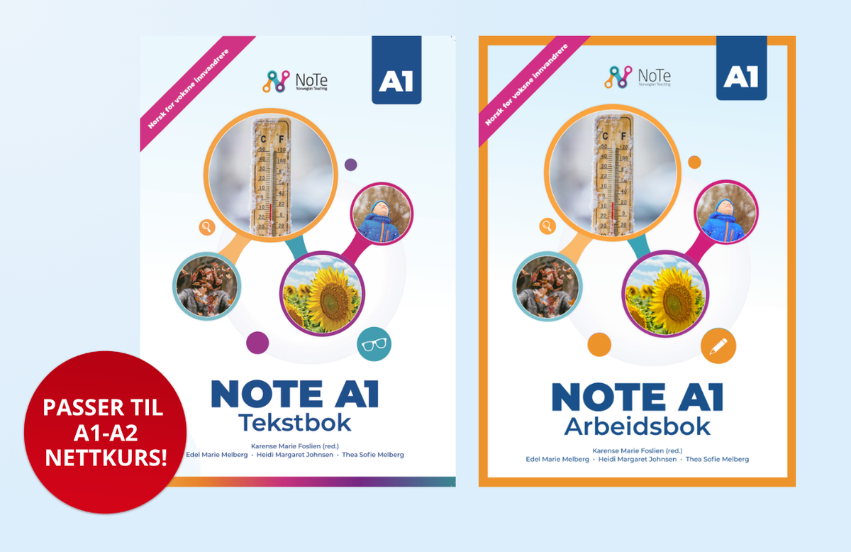 NOTE A1 – Norsk for voksne innvandrere (Tekstbok + Arbeidsbok)