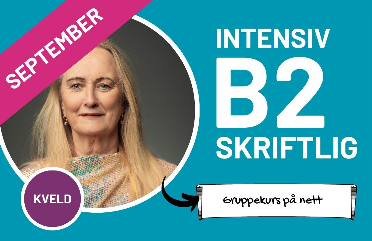 Intensive B2 Written Norwegian Group Course Online