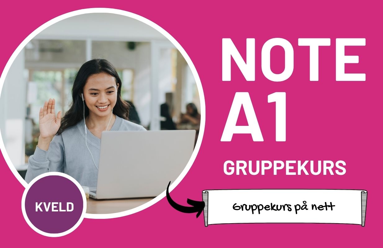 A1 nettbasert gruppekurs (Kveld)